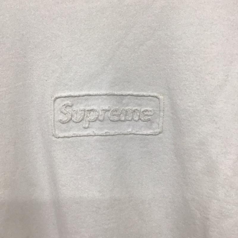 シュプリーム Supreme トレーナー 長袖 20SS CutoutboxLogoCrewneckBoxLogo XL ロゴ、文字 白 / ホワイト / white メンズ USED 古着 中古 10153594