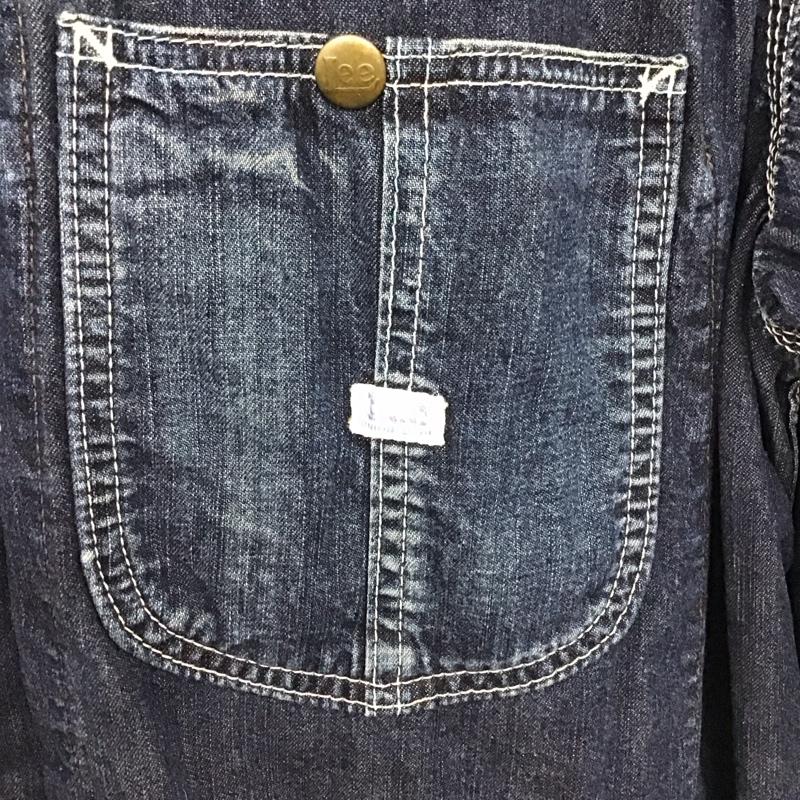 リー Lee ジャケット、上着 ジャケット、ブレザー 42 ロゴ、文字 インディゴ / インディゴ / Indigo メンズ USED 古着 中古 10153595