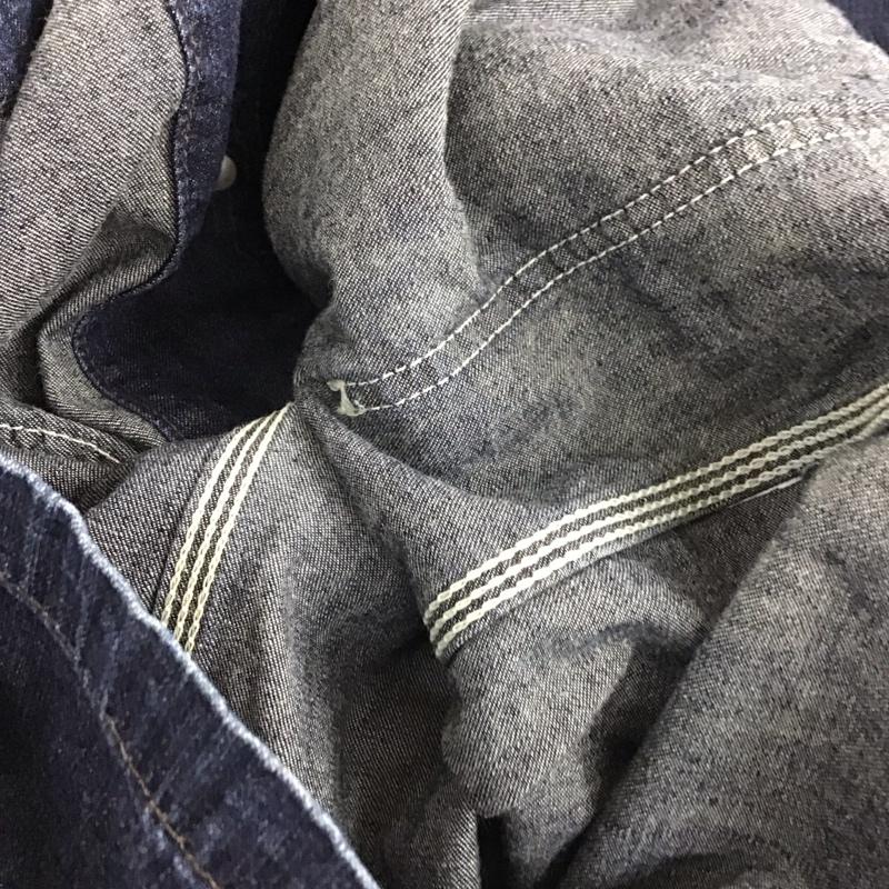 リー Lee ジャケット、上着 ジャケット、ブレザー 42 ロゴ、文字 インディゴ / インディゴ / Indigo メンズ USED 古着 中古 10153595