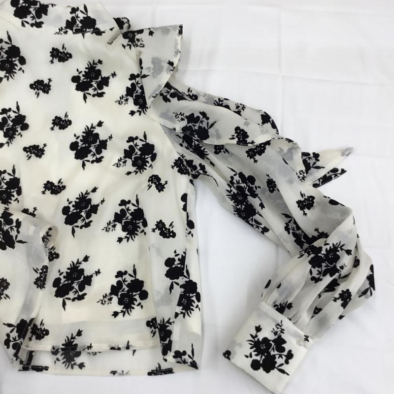 チコ CHICO シャツ、ブラウス 長袖 FREE 花柄 アイボリー / アイボリー / レディース USED 古着 中古 10153596