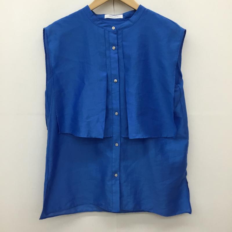 ショコラ フィネ ローブ chocol raffine robe シャツ、ブラウス 半袖 FREE 無地 青 / ブルー / blue レディース USED 古着 中古 10153598