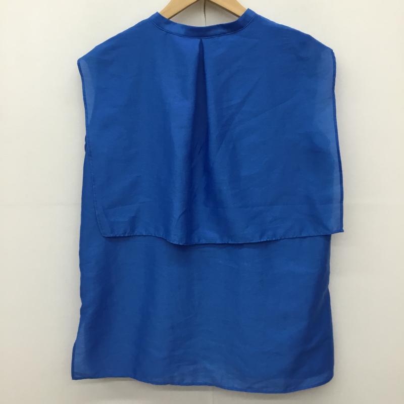 ショコラ フィネ ローブ chocol raffine robe シャツ、ブラウス 半袖 FREE 無地 青 / ブルー / blue レディース USED 古着 中古 10153598