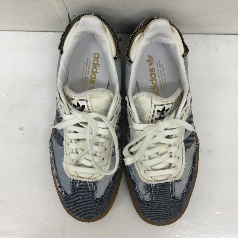 アディダス adidas スニーカー スニーカー II0001 SAMBAE W atmos Stacked Denim 24.5cm ロゴ、文字 青 / ブルー / blue X 水色 / ライトブルー / レディース USED 古着 中古 10153601