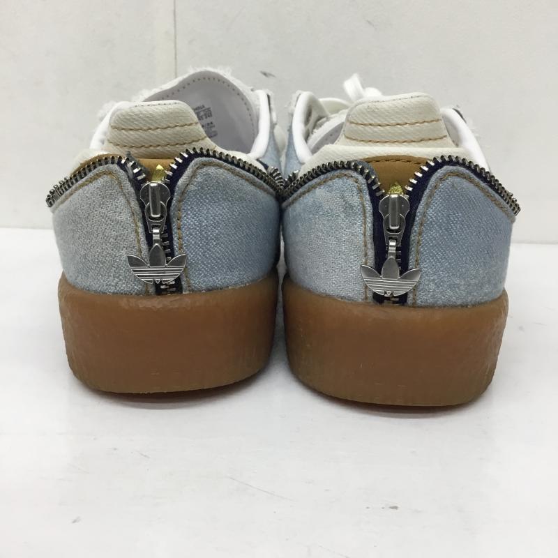 アディダス adidas スニーカー スニーカー II0001 SAMBAE W atmos Stacked Denim 24.5cm ロゴ、文字 青 / ブルー / blue X 水色 / ライトブルー / レディース USED 古着 中古 10153601