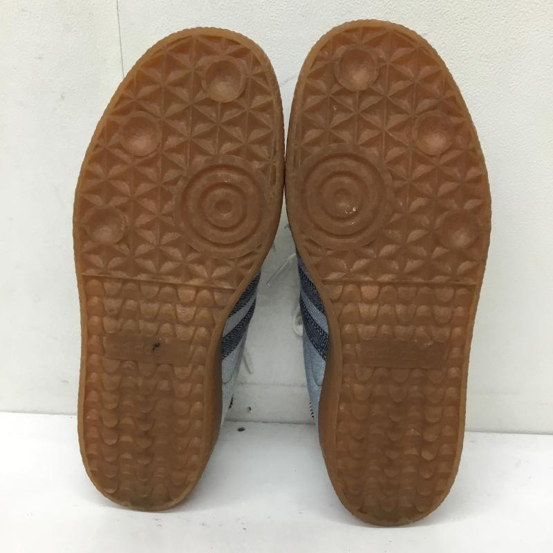 アディダス adidas スニーカー スニーカー II0001 SAMBAE W atmos Stacked Denim 24.5cm ロゴ、文字 青 / ブルー / blue X 水色 / ライトブルー / レディース USED 古着 中古 10153601