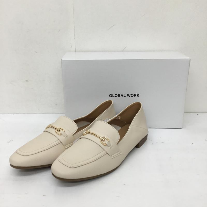 グローバルワーク GLOBAL WORK ローファー ローファー GW823030PD L 無地 アイボリー / アイボリー / レディース USED 古着 中古 10153604