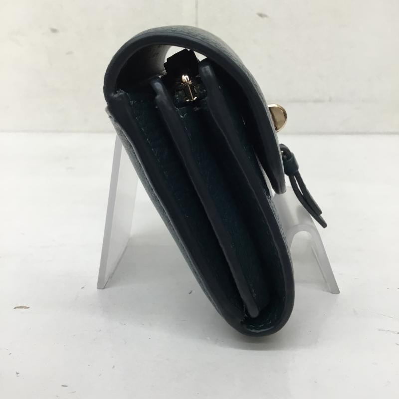 ケイト・スペード ニューヨーク kate spade new york 財布 二つ折り ロゴ、文字 緑 / グリーン / green レディース USED 古着 中古 10153606