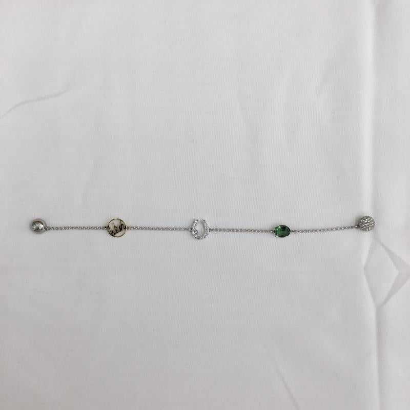 スワロフスキー SWAROVSKI アクセサリー ブレスレット、バングル ロゴ、文字 銀 / シルバー / silver color レディース USED 古着 中古 10153607