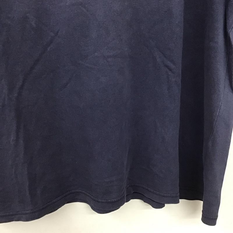 チャンピオン Campion Tシャツ 半袖 半袖カットソー プリントTシャツ クルーネックカットソー L ロゴ、文字 紺 / ネイビー / navy メンズ USED 古着 中古 10153608