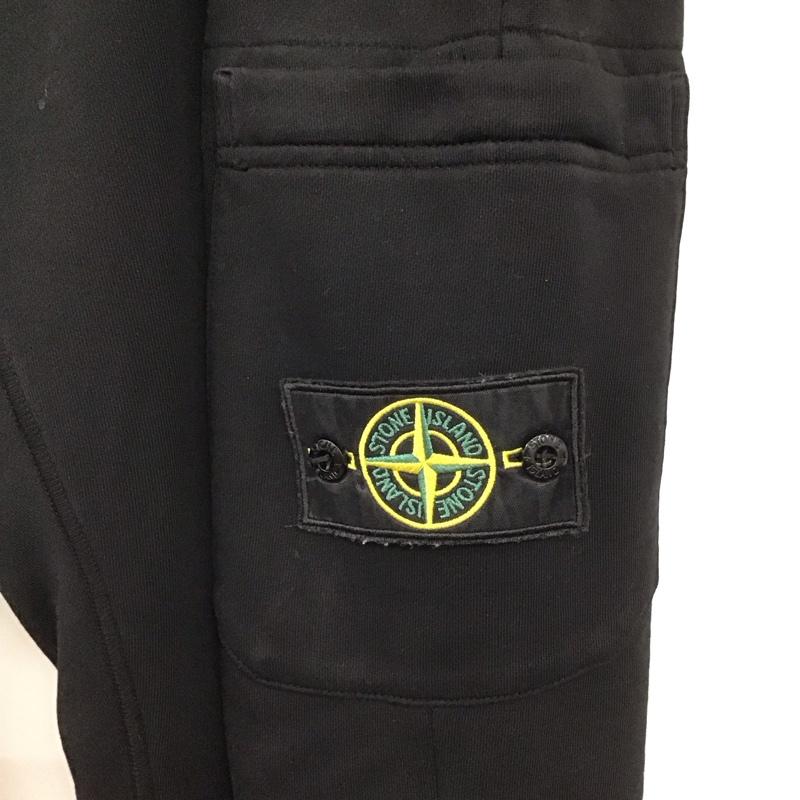 ストーンアイランド STONE ISLAND パンツ ワークパンツ、ペインターパンツ スウェット スリムパンツ カジュアルパンツ L 無地 黒 / ブラック / black メンズ USED 古着 中古 10153612