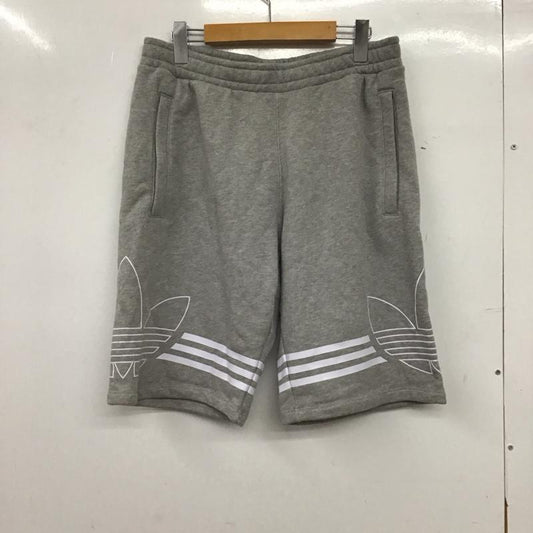 アディダス adidas パンツ ショートパンツ ed4697 ショートパンツ スウェットハーフパンツ L ロゴ、文字 灰 / グレー / gray メンズ USED 古着 中古 10153614