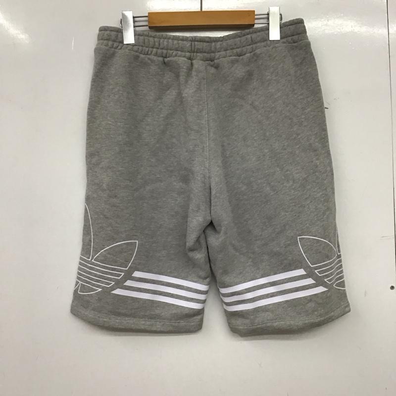 アディダス adidas パンツ ショートパンツ ed4697 ショートパンツ スウェットハーフパンツ L ロゴ、文字 灰 / グレー / gray メンズ USED 古着 中古 10153614