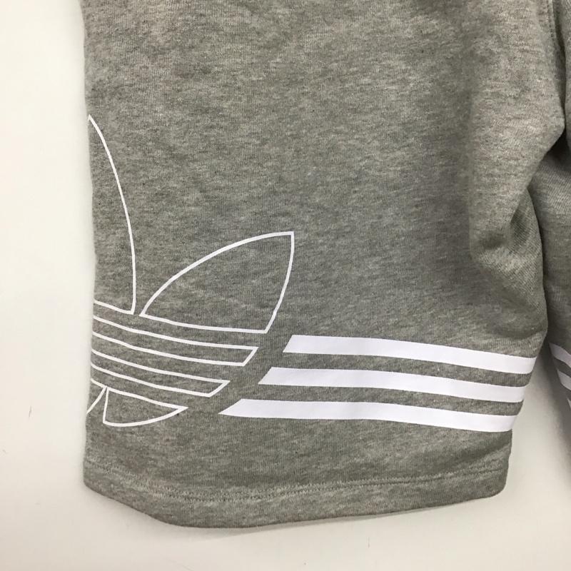アディダス adidas パンツ ショートパンツ ed4697 ショートパンツ スウェットハーフパンツ L ロゴ、文字 灰 / グレー / gray メンズ USED 古着 中古 10153614