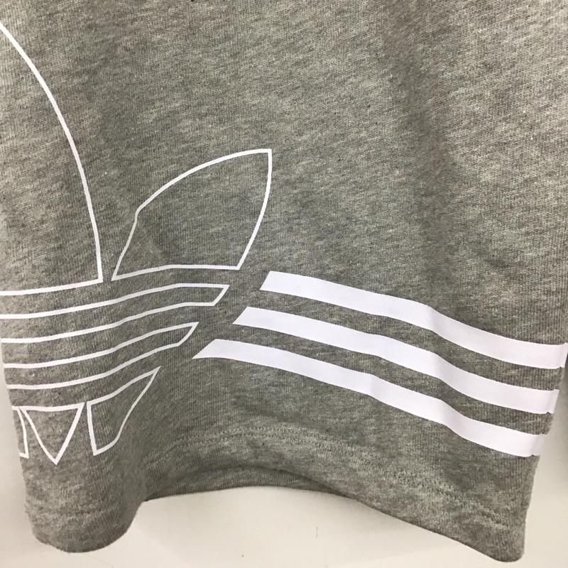 アディダス adidas パンツ ショートパンツ ed4697 ショートパンツ スウェットハーフパンツ L ロゴ、文字 灰 / グレー / gray メンズ USED 古着 中古 10153614
