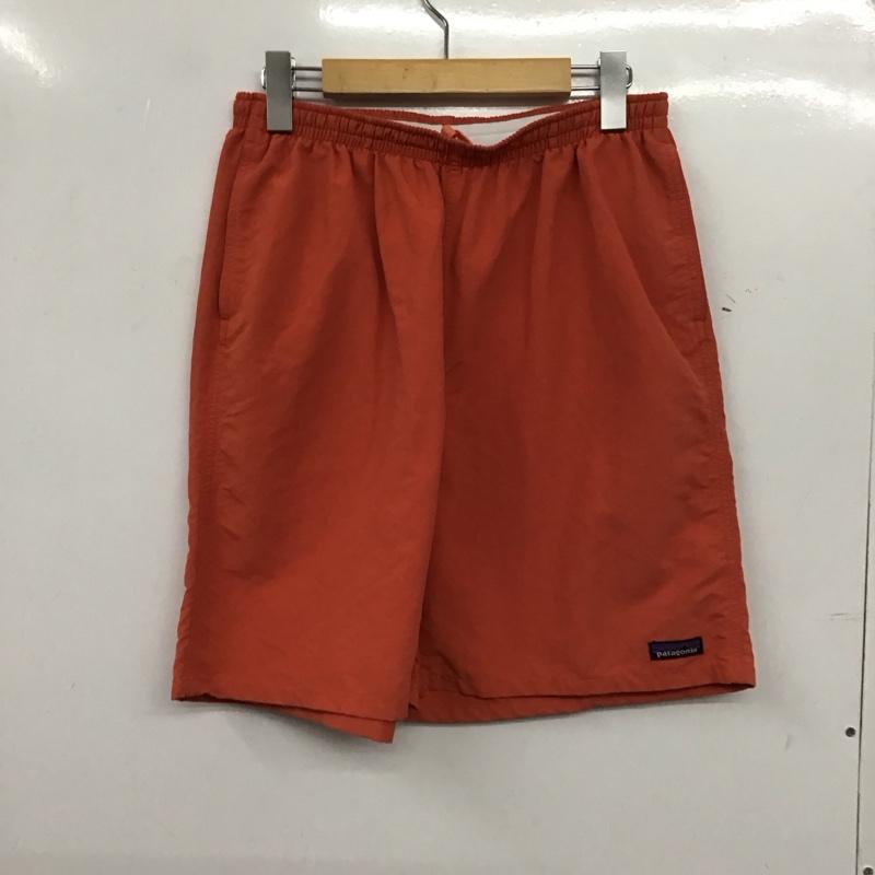 パタゴニア patagonia パンツ ショートパンツ ショートパンツ ハーフパンツ カジュアルパンツ S ロゴ、文字 橙 / オレンジ / orange メンズ USED 古着 中古 10153615