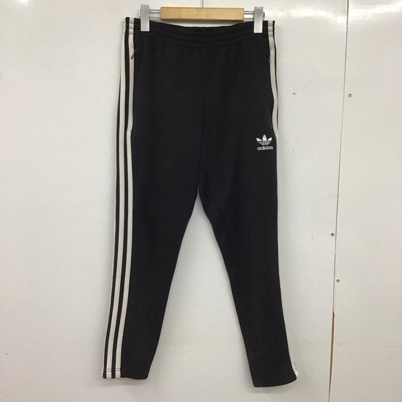 アディダス adidas パンツ ワークパンツ、ペインターパンツ トラックパンツ ジャージ スリムパンツ M ロゴ、文字 黒 / ブラック / black メンズ USED 古着 中古 10153616