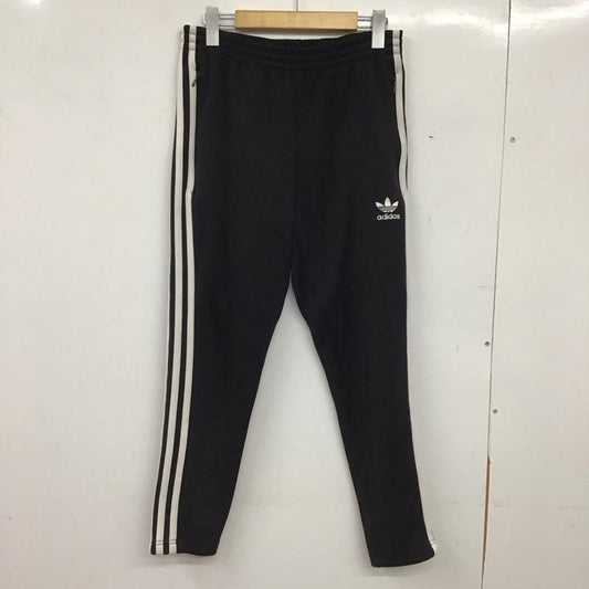 アディダス adidas パンツ ワークパンツ、ペインターパンツ トラックパンツ ジャージ スリムパンツ M ロゴ、文字 黒 / ブラック / black メンズ USED 古着 中古 10153616