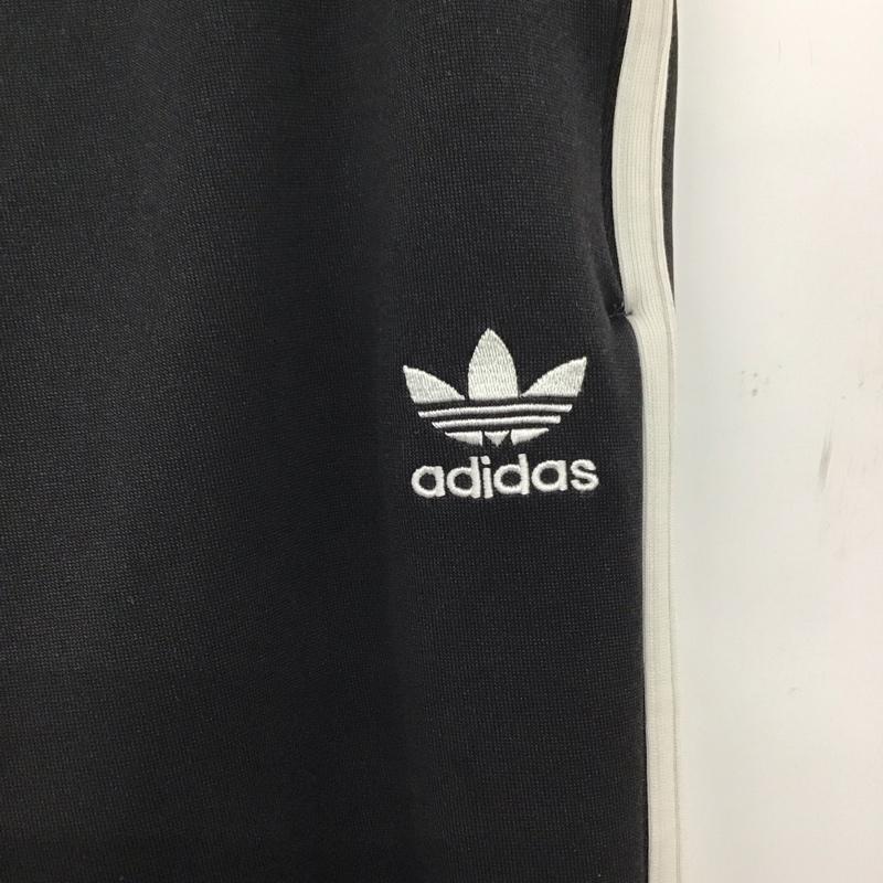 アディダス adidas パンツ ワークパンツ、ペインターパンツ トラックパンツ ジャージ スリムパンツ M ロゴ、文字 黒 / ブラック / black メンズ USED 古着 中古 10153616