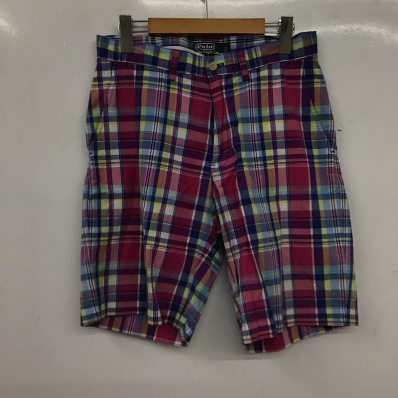 ポロバイラルフローレン Polo by RALPH LAUREN パンツ ショートパンツ ハーフパンツ ショートパンツ カジュアルパンツ 30インチ チェック マルチカラー / マルチカラー / multicolor メンズ USED 古着 中古 10153619