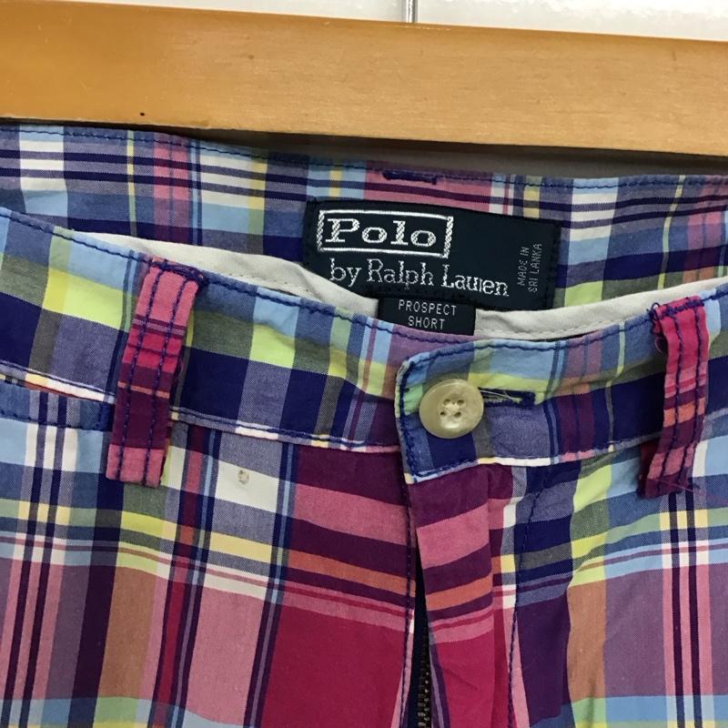ポロバイラルフローレン Polo by RALPH LAUREN パンツ ショートパンツ ハーフパンツ ショートパンツ カジュアルパンツ 30インチ チェック マルチカラー / マルチカラー / multicolor メンズ USED 古着 中古 10153619