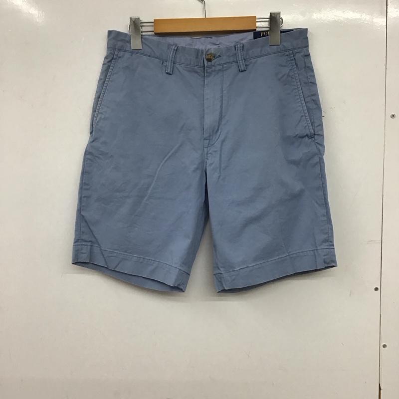 ポロラルフローレン POLO RALPH LAUREN パンツ ショートパンツ ショートパンツ 30インチ ロゴ、文字 水色 / ライトブルー / メンズ USED 古着 中古 10153620
