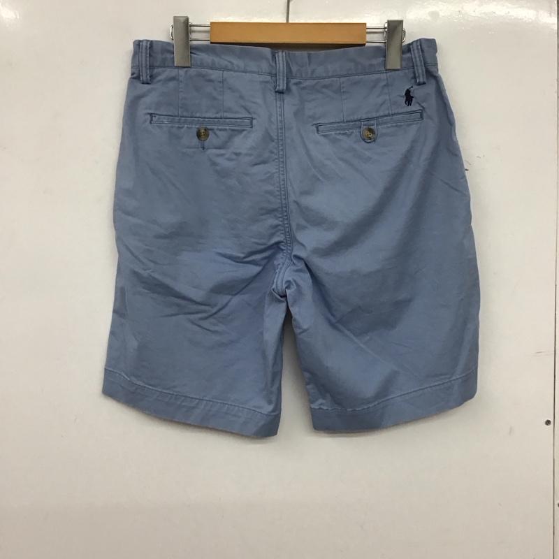 ポロラルフローレン POLO RALPH LAUREN パンツ ショートパンツ ショートパンツ 30インチ ロゴ、文字 水色 / ライトブルー / メンズ USED 古着 中古 10153620
