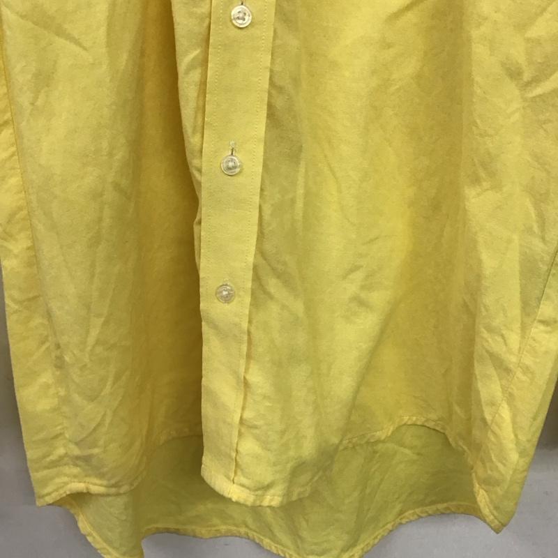 ポロバイラルフローレン Polo by RALPH LAUREN シャツ、ブラウス 長袖 長袖シャツ ボタンダウンシャツ カラーシャツ M ロゴ、文字 黄 / イエロー / yellow メンズ USED 古着 中古 10153623