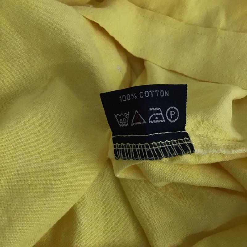 ポロバイラルフローレン Polo by RALPH LAUREN シャツ、ブラウス 長袖 長袖シャツ ボタンダウンシャツ カラーシャツ M ロゴ、文字 黄 / イエロー / yellow メンズ USED 古着 中古 10153623