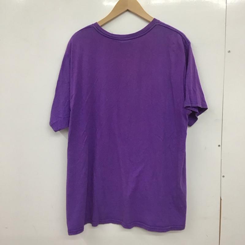 古着 USED Tシャツ 半袖 半袖カットソー プリントTシャツ クルーネックカットソー 古着 プリント 紫 / パープル / purple メンズ USED 古着 中古 10153625