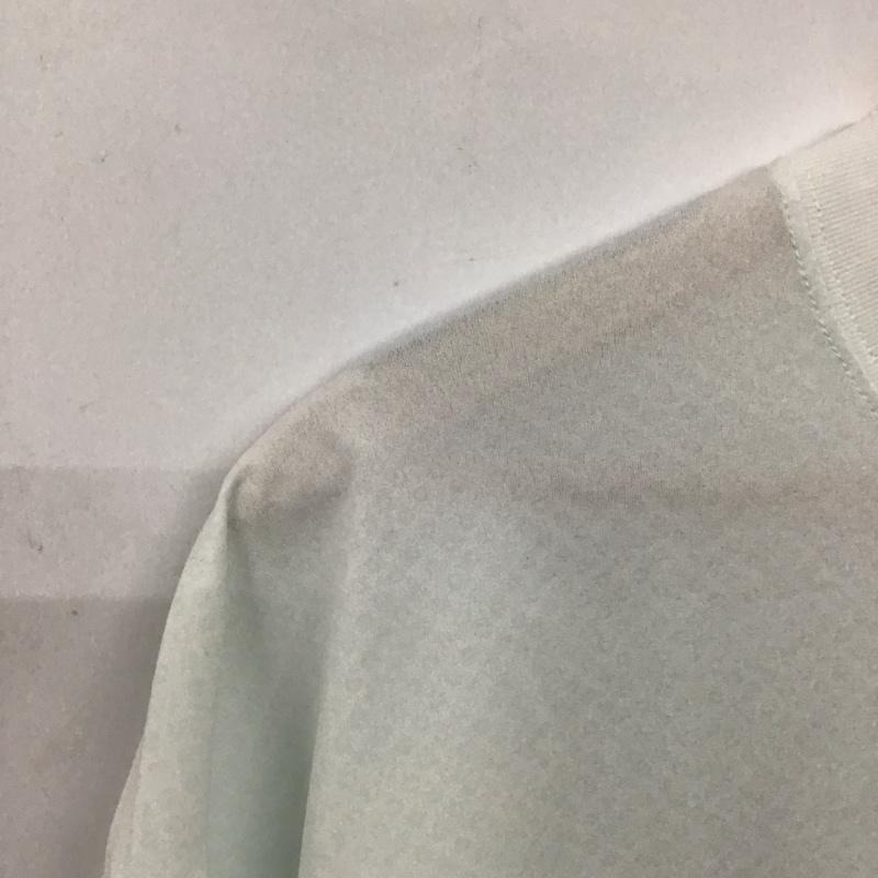 コロンビア Columbia Tシャツ 半袖 半袖カットソー プリントTシャツ クルーネックカットソー M 総柄 白 / ホワイト / white X 水色 / ライトブルー / メンズ USED 古着 中古 10153627