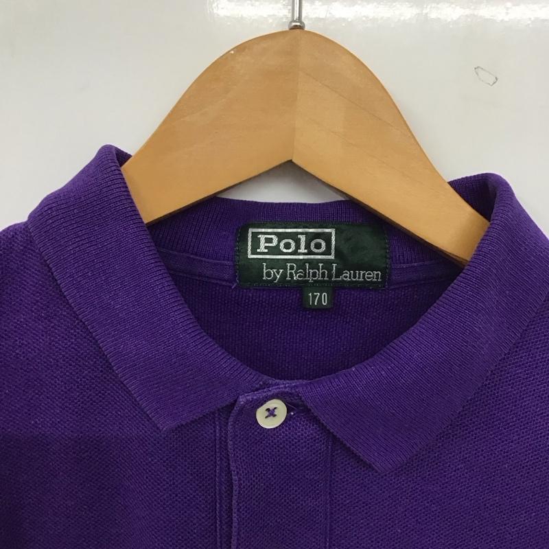 ポロバイラルフローレン Polo by RALPH LAUREN ポロシャツ 長袖 長袖ポロシャツ 長袖カットソー カラーシャツ ロゴ、文字 紫 / パープル / purple メンズ USED 古着 中古 10153632