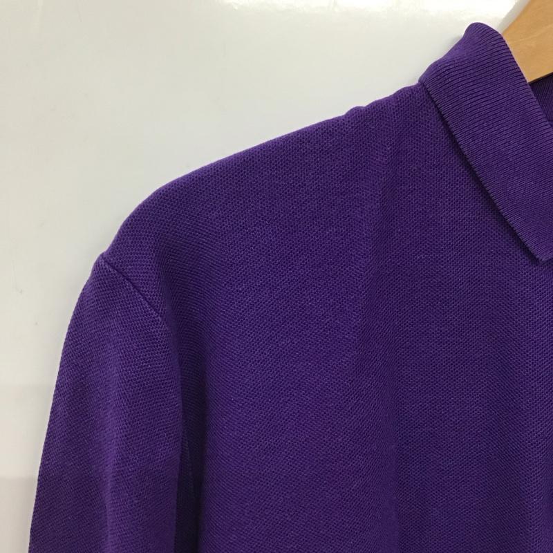 ポロバイラルフローレン Polo by RALPH LAUREN ポロシャツ 長袖 長袖ポロシャツ 長袖カットソー カラーシャツ ロゴ、文字 紫 / パープル / purple メンズ USED 古着 中古 10153632