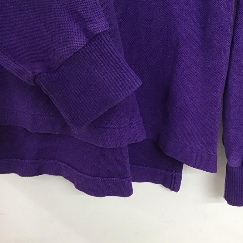 ポロバイラルフローレン Polo by RALPH LAUREN ポロシャツ 長袖 長袖ポロシャツ 長袖カットソー カラーシャツ ロゴ、文字 紫 / パープル / purple メンズ USED 古着 中古 10153632