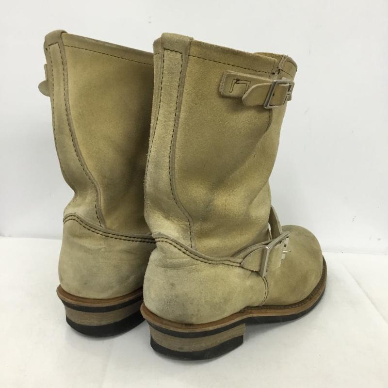 レッドウィング RED WING ブーツ エンジニアブーツ 8268 スエード 9.5D US：9.5 無地 ベージュ / ベージュ / beige メンズ USED 古着 中古 10153633
