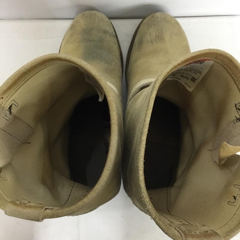 レッドウィング RED WING ブーツ エンジニアブーツ 8268 スエード 9.5D US：9.5 無地 ベージュ / ベージュ / beige メンズ USED 古着 中古 10153633