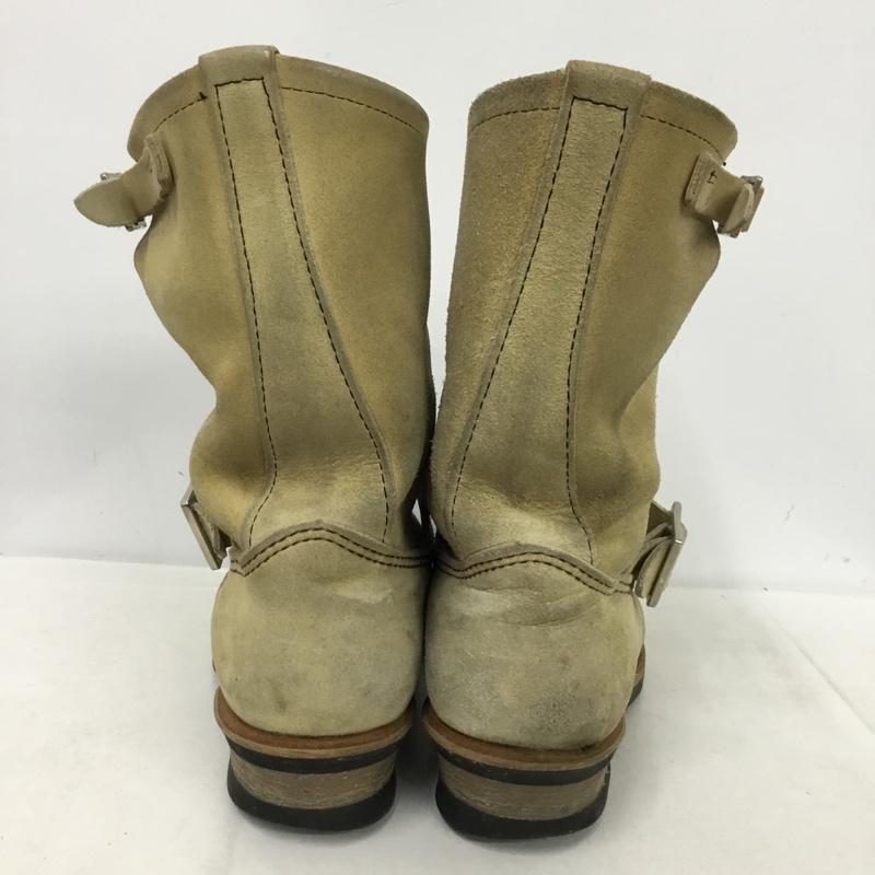 レッドウィング RED WING ブーツ エンジニアブーツ 8268 スエード 9.5D US：9.5 無地 ベージュ / ベージュ / beige メンズ USED 古着 中古 10153633