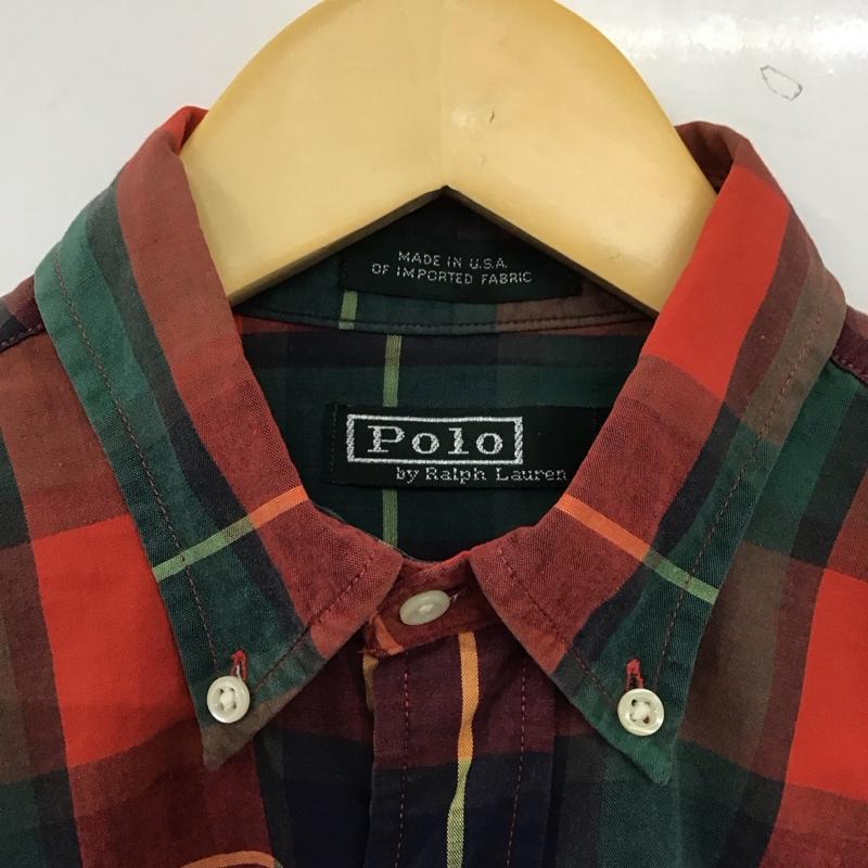 ポロバイラルフローレン Polo by RALPH LAUREN シャツ、ブラウス 長袖 長袖シャツ チェックシャツ カラーシャツ ボタンダウンシャツ チェック マルチカラー / マルチカラー / multicolor メンズ USED 古着 中古 10153634