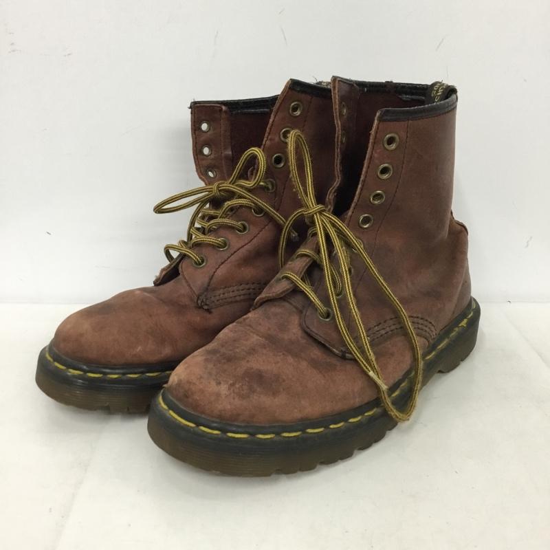 ドクターマーチン Dr.Martens ブーツ ショートブーツ 8ホール イングランド製 無地 茶 / ブラウン / brown レディース USED 古着 中古 10153635