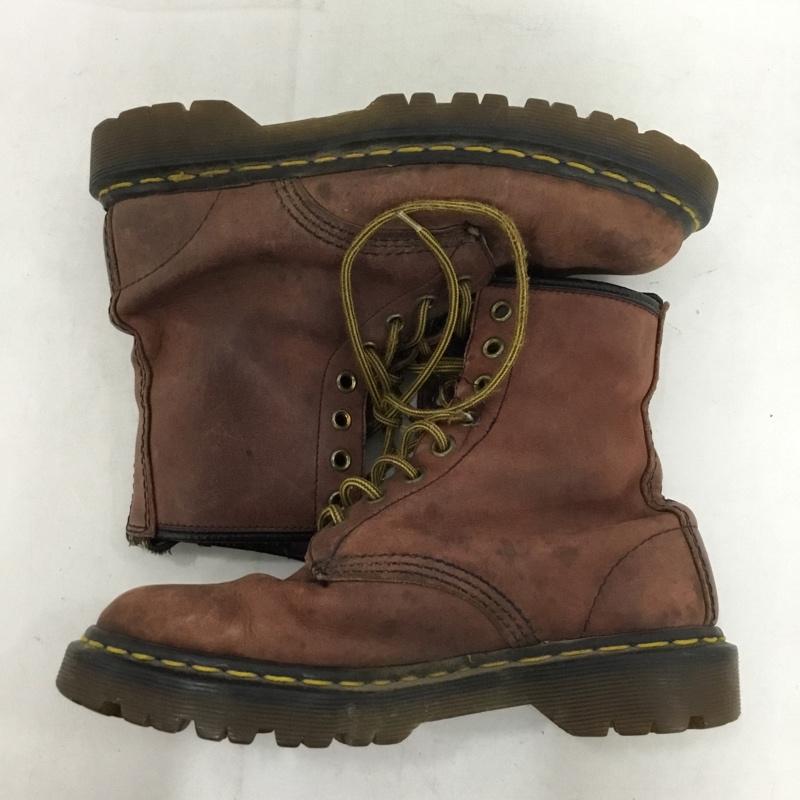 ドクターマーチン Dr.Martens ブーツ ショートブーツ 8ホール イングランド製 無地 茶 / ブラウン / brown レディース USED 古着 中古 10153635