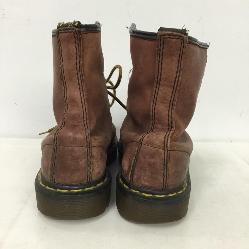 ドクターマーチン Dr.Martens ブーツ ショートブーツ 8ホール イングランド製 無地 茶 / ブラウン / brown レディース USED 古着 中古 10153635