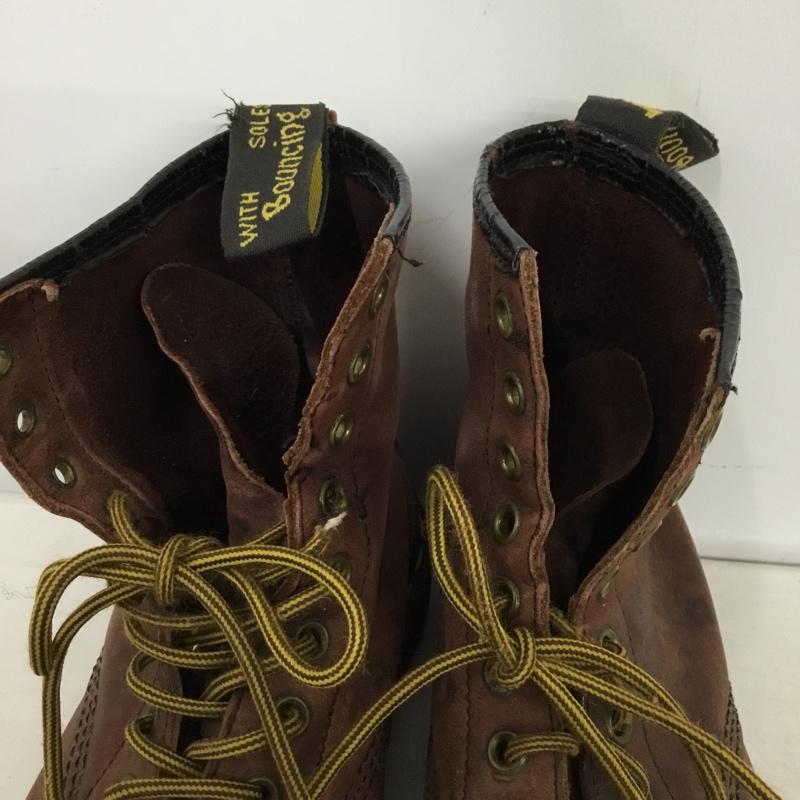 ドクターマーチン Dr.Martens ブーツ ショートブーツ 8ホール イングランド製 無地 茶 / ブラウン / brown レディース USED 古着 中古 10153635
