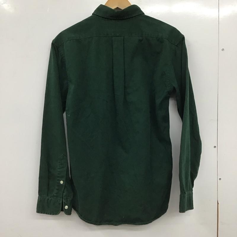 ラルフローレン RALPHLAUREN シャツ、ブラウス 長袖 長袖シャツ 無地シャツ カラーシャツ ボタンダウンシャツ L ロゴ、文字 緑 / グリーン / green メンズ USED 古着 中古 10153636