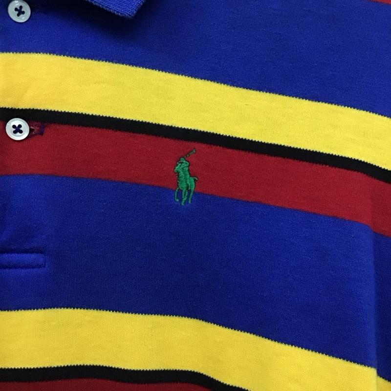 ポロバイラルフローレン Polo by RALPH LAUREN ポロシャツ 長袖 長袖ポロシャツ 長袖カットソー カラーシャツ ボーダー柄 マルチカラー / マルチカラー / multicolor メンズ USED 古着 中古 10153637