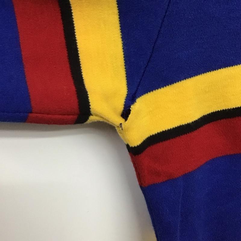 ポロバイラルフローレン Polo by RALPH LAUREN ポロシャツ 長袖 長袖ポロシャツ 長袖カットソー カラーシャツ ボーダー柄 マルチカラー / マルチカラー / multicolor メンズ USED 古着 中古 10153637