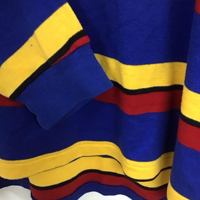 ポロバイラルフローレン Polo by RALPH LAUREN ポロシャツ 長袖 長袖ポロシャツ 長袖カットソー カラーシャツ ボーダー柄 マルチカラー / マルチカラー / multicolor メンズ USED 古着 中古 10153637