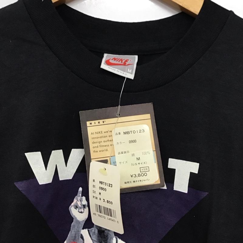 ナイキ NIKE Tシャツ 半袖 半袖カットソー プリントTシャツ クルーネックカットソー 古着 M プリント 黒 / ブラック / black メンズ USED 古着 中古 10153641