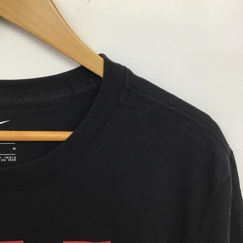 ナイキ NIKE Tシャツ 半袖 半袖カットソー プリントTシャツ クルーネックカットソー スポーツウェア M プリント 黒 / ブラック / black メンズ USED 古着 中古 10153642