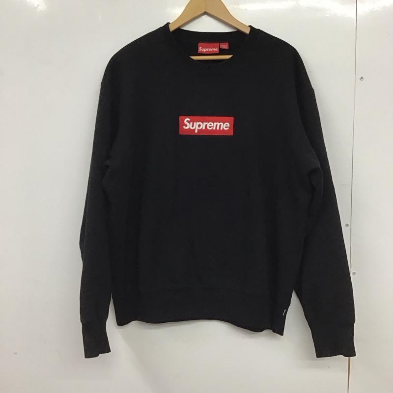 シュプリーム Supreme トレーナー 長袖 ボックスロゴ トレーナー クルーネックスウェット M ロゴ、文字 黒 / ブラック / black メンズ USED 古着 中古 10153644