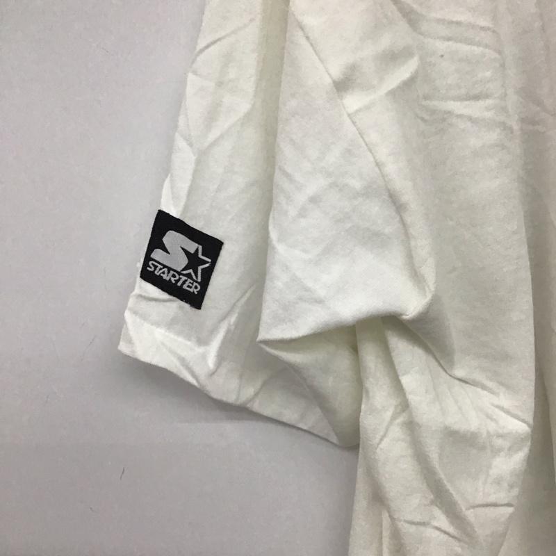 スターター STARTER Tシャツ 半袖 半袖カットソー プリントTシャツ クルーネックカットソー M プリント 白 / ホワイト / white メンズ USED 古着 中古 10153647
