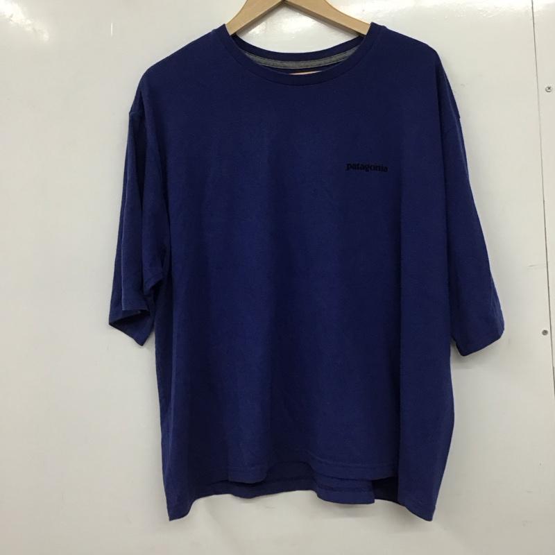 パタゴニア patagonia Tシャツ 半袖 半袖カットソー プリントTシャツ クルーネックカットソー XXL ロゴ、文字 青 / ブルー / blue メンズ USED 古着 中古 10153654